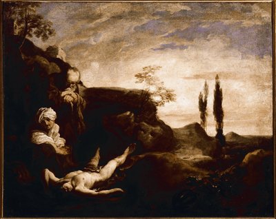 Abel ailesi tarafından ağlıyor (tuval üzerine yağlı boya, yaklaşık 1630) by Johann Liss