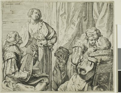 İki Çift Aşık ve Bir Aptalla İç Mekan by Johann Liss