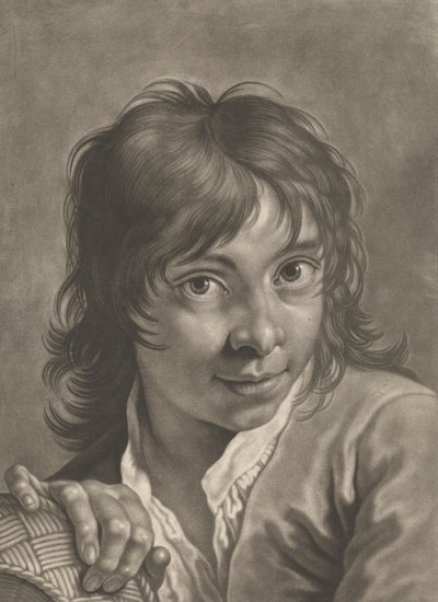 Sepetli Bir Çocuğun Portresi by Johann Lorenz Haid