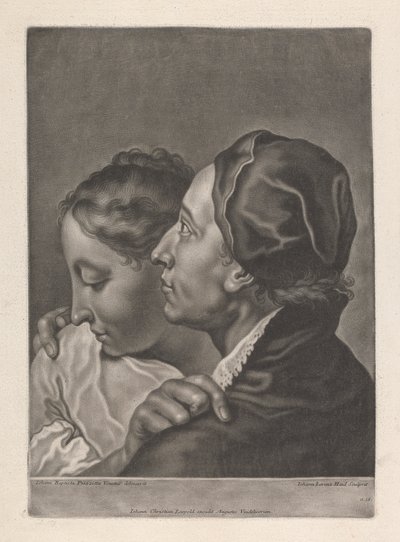 Bir Erkek ve Kadının Portresi by Johann Lorenz Haid