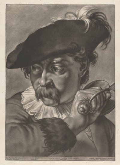 Kılıçlı Bir Adamın Portresi by Johann Lorenz Haid