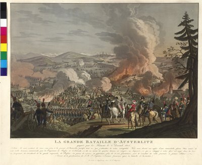 Slavkov u Brna Muharebesi, 2 Aralık 1805 (gravür ve akuatint) by Johann Lorenz Rugendas
