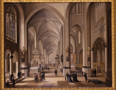 Gotik bir kilisenin içi, 1787 by Johann Ludwig Ernst Morgenstern