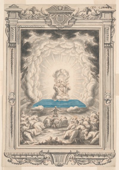 Tanrı İçin Çalışmak Musa ve Arkadaşlarına Görünür, Levha 171, Physica Sacra by Johann Melchior Füssli