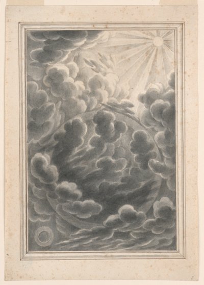 Işığın Yaratılışı Çalışması, Levha 3, Physica Sacra by Johann Melchior Füssli