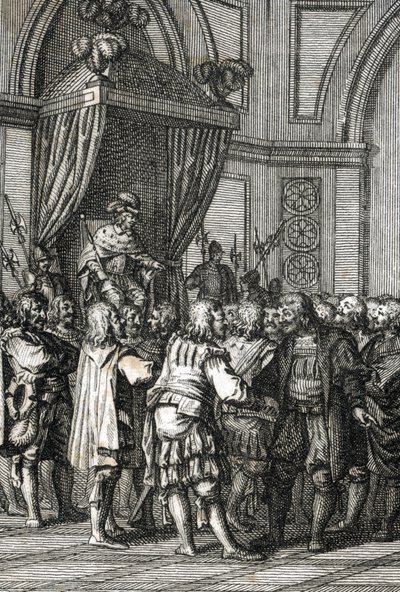 1255 yılında I. William'ın (veya Hollanda Kontu II. by Johann Michael Mettenleiter