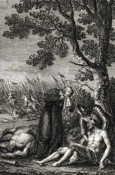 Nassau'lu Adolph'un 2 Temmuz'da Gollheim Savaşı'nda Ölümü by Johann Michael Mettenleiter