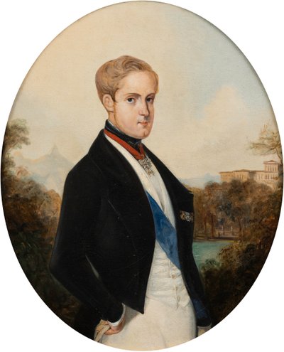 Brezilya İmparatoru II. Peter'ın Portresi 1825-1891, 1846. by Johann Moritz Rugendas