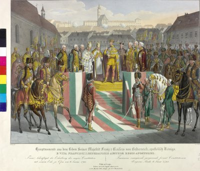 Sobada Taç Giyme Töreni 1792 by Johann Nepomuk Hoechle