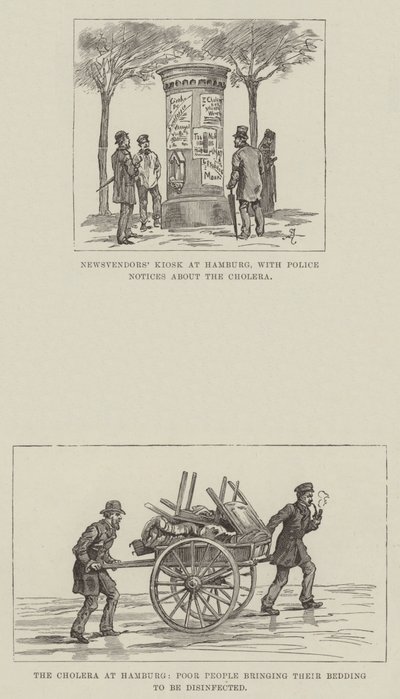 ಹ್ಯಾಂಬರ್ಗ್ ಟರ್ಕಿಯಲ್ಲಿ ಕಾಲರಾ by Johann Nepomuk Schonberg