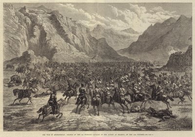 Afganistan'daki Savaş, 2. Punjaub Süvari'nin Shahjui'deki Eylemde Sorumluluğu, 24 Ekim'de by Johann Nepomuk Schonberg