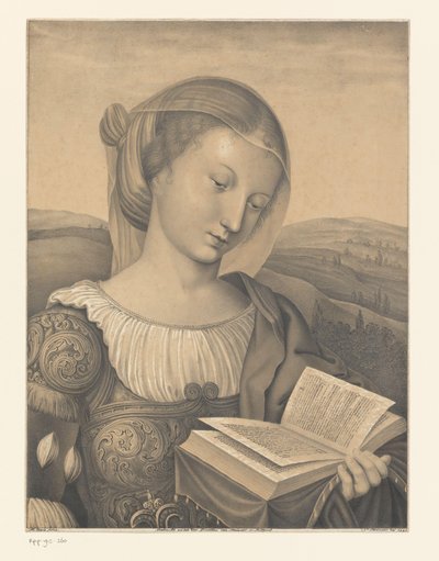 Aziz Catherine kitapla Boisserée kardeşlerin koleksiyonundan eserler (seri adı) Galerie des Frères Boisserée (dizi başlığı) by Johann Nepomuk Strixner