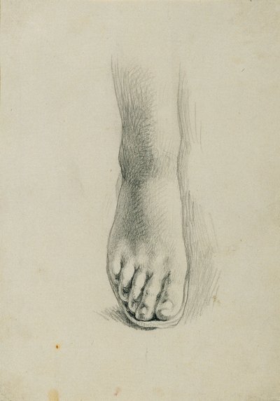 "Arindal ve Daura" için ayak çalışması by Johann Peter Krafft