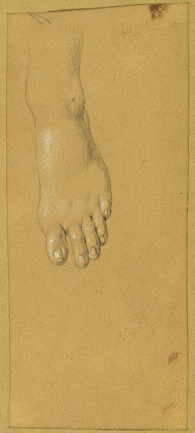 "Rüdiger ve Angelika" için ayak çalışması by Johann Peter Krafft