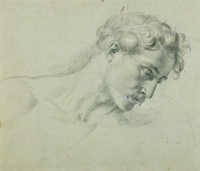 "Arindal ve Daura" için baş çalışma by Johann Peter Krafft