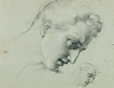 "Arindal ve Daura" için baş çalışma by Johann Peter Krafft