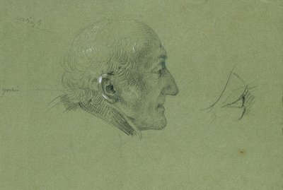 "Landwehr Adamının Eve Dönüşü" için portre çalışması (1820) by Johann Peter Krafft