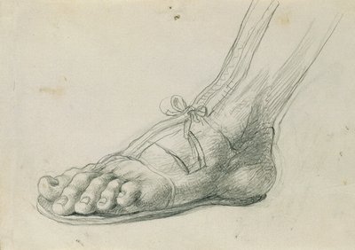 "Rüdiger ve Angelika" için sandal çalışması by Johann Peter Krafft