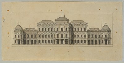 Yukarı Belvedere için Çalışma by Johann Peter Krafft