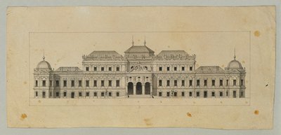 Yukarı Belvedere için Çalışma by Johann Peter Krafft