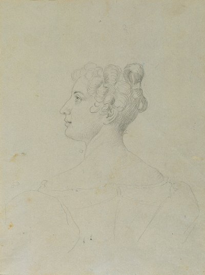 Kadın portre çalışması by Johann Peter Krafft