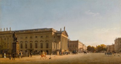 Kraliyet Operası, Unter Den Linden, 1845. by Johann Philipp Eduard Gaertner
