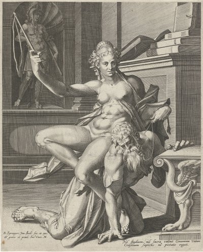Aristoteles ve Phyllis by Johann Sadeler (I)