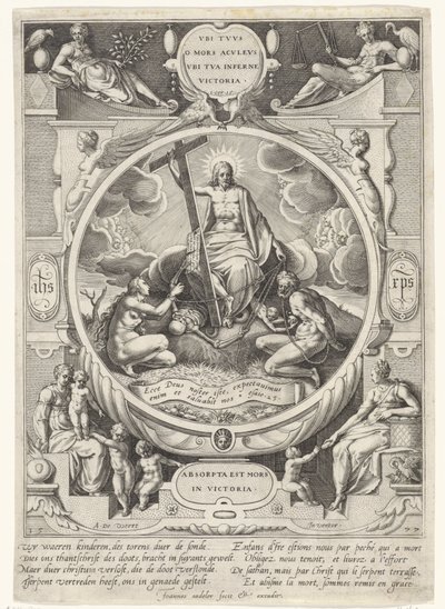 ölüm ve günahın fatihi olarak Mesih by Johann Sadeler (I)