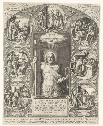 Mesih ve Merhamet İşleri by Johann Sadeler (I)