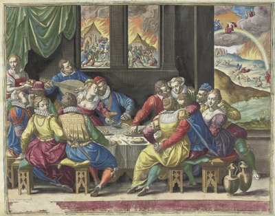 Son Yargıyı Bekleyen İnsanlık Ita erit et adventus filii hominis (nesne üzerindeki başlık) by Johann Sadeler (I)