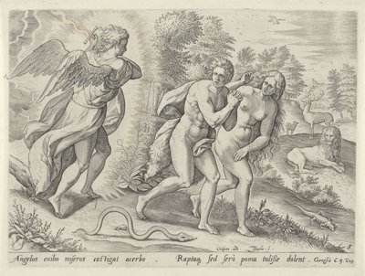Cennetten kovulma by Johann Sadeler (I)