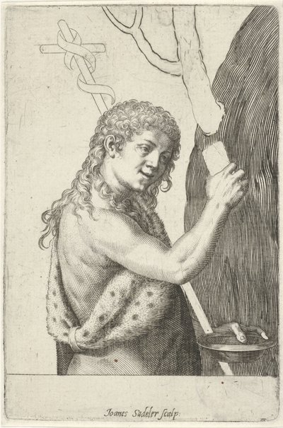 Çocukken Vaftizci Yahya by Johann Sadeler (I)