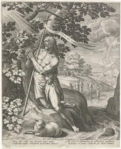 Çölde Vaftizci Yahya by Johann Sadeler (I)