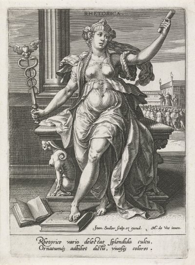 retorik Retorik (nesne üzerine başlık) Yedi liberal sanat (artes liberales) (dizi başlığı) by Johann Sadeler (I)