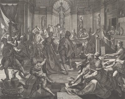 Bir Zevk Evi, 1588. by Johann Sadeler I