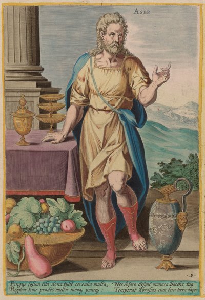 Aser, c. 1585 by Johann Sadeler I