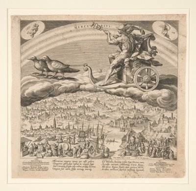 Yedi Gezegen serisinden Merkür by Johann Sadeler I