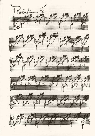 Jean Sebastien Bach (Johann Sebastian Bach) için bir nota sayfası by Johann Sebastian Bach