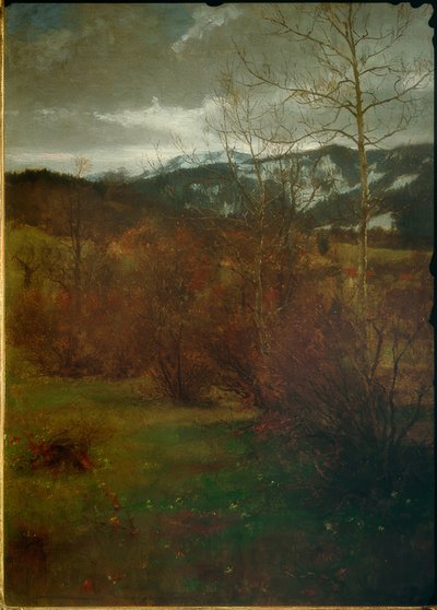 Alplerin eteklerinde erken ilkbahar by Johann Sperl