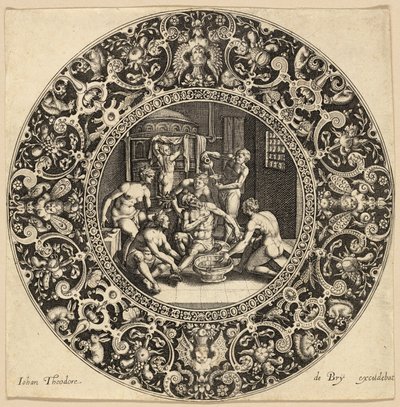 Sardanapalus Hamamı by Johann Theodor de Bry