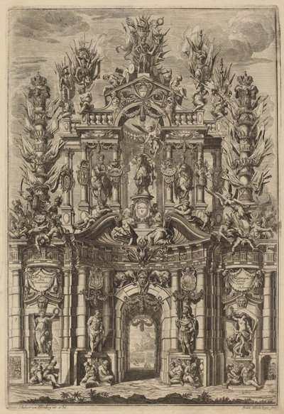 Charles V için Zafer Takı by Johann Ulrich Kraus, after Peter Schubert von Ehrenberg