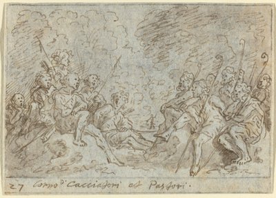 Avcılar ve Çobanların Korosu, 1640. by Johann Wilhelm Baur