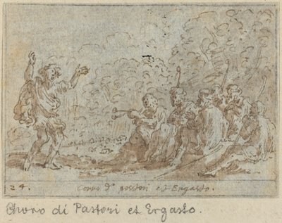 Çobanların Korosu ve Ergasto, 1640. by Johann Wilhelm Baur