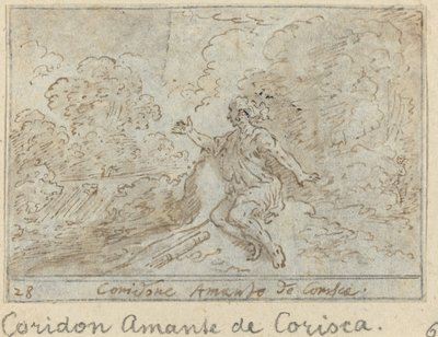 Coridon, Corisca Aşığı, 1640. by Johann Wilhelm Baur