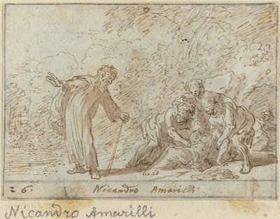 Nicandro ve Amarilli by Johann Wilhelm Baur