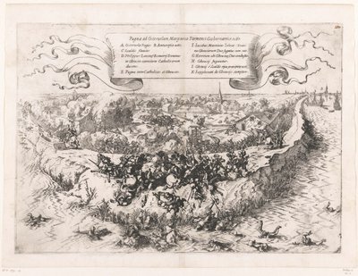Oosterweel Savaşı, 1567 Pugna ad Osteruelam, Margarita Parmensi Gubernatrice. 1567 (nesne üzerindeki başlık) by Johann Wilhelm Baur