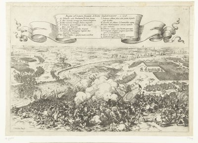 Veldslag aan de rivier de Gete, 1568 Savaş, Alban valisi tarafından Geta nehrinde yapıldı. 1568 (nesne üzerindeki başlık) by Johann Wilhelm Baur