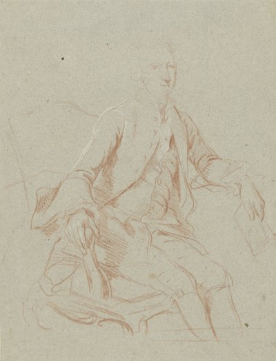 Kitapla oturan beyefendi by Johann Wilhelm Böttner