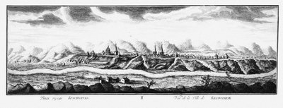 Krasnoyarsk manzarası, yaklaşık 1735 by Johann Wilhelm Lürsenius