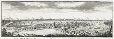 Nevyansk fabrikalarının görünümü, yaklaşık 1735 by Johann Wilhelm Lürsenius